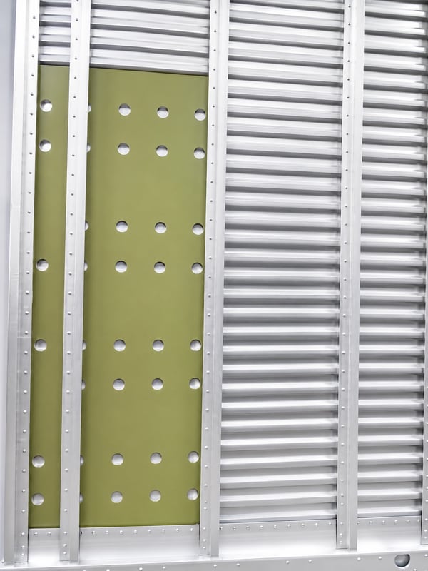 Cutaway view of the hidden doubler plate — a reinforcing panel on the interior face of the sidewall